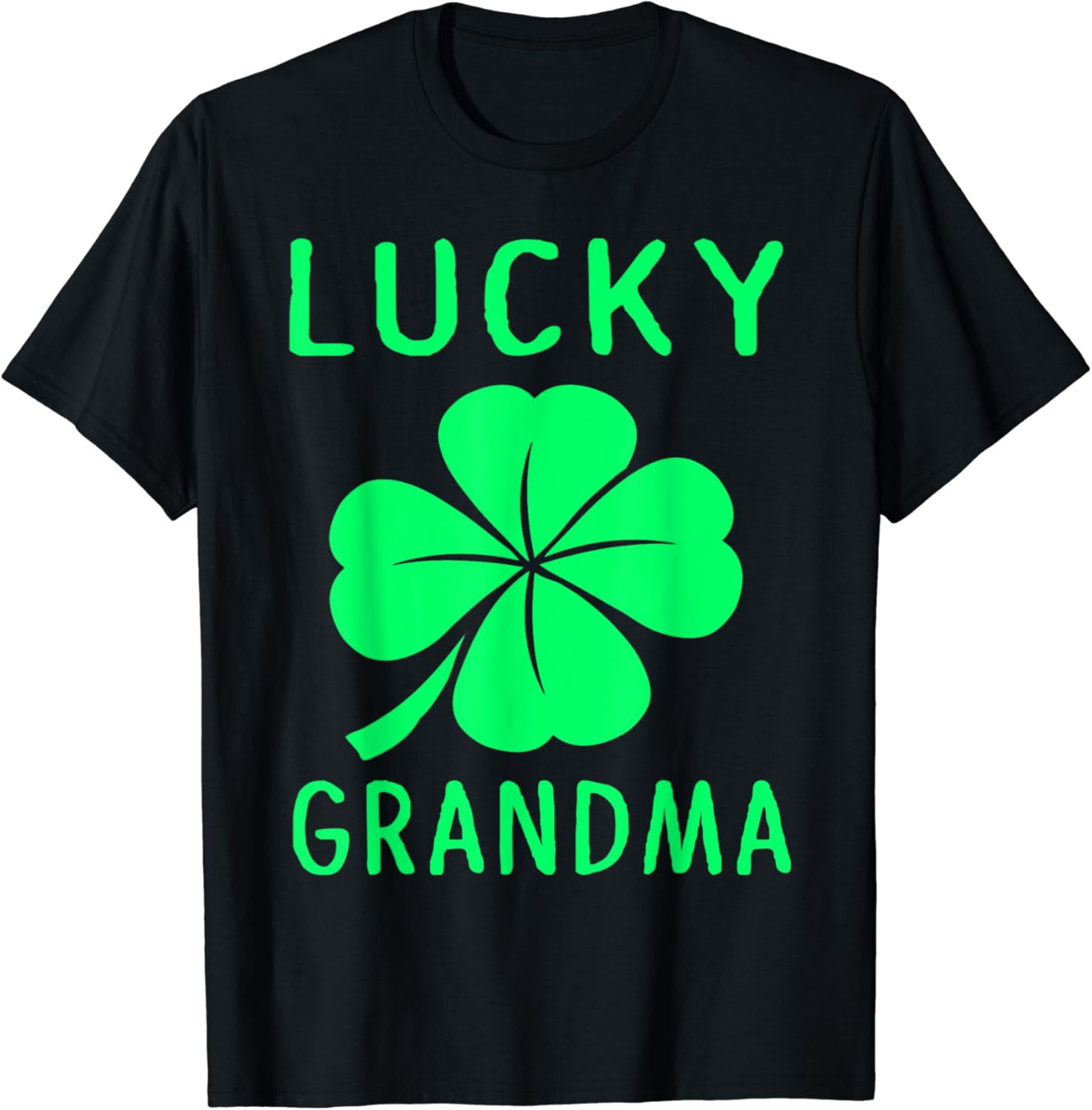 Lucky Grandma Matching Family TShirt Clothing, Shoes & Jewelry